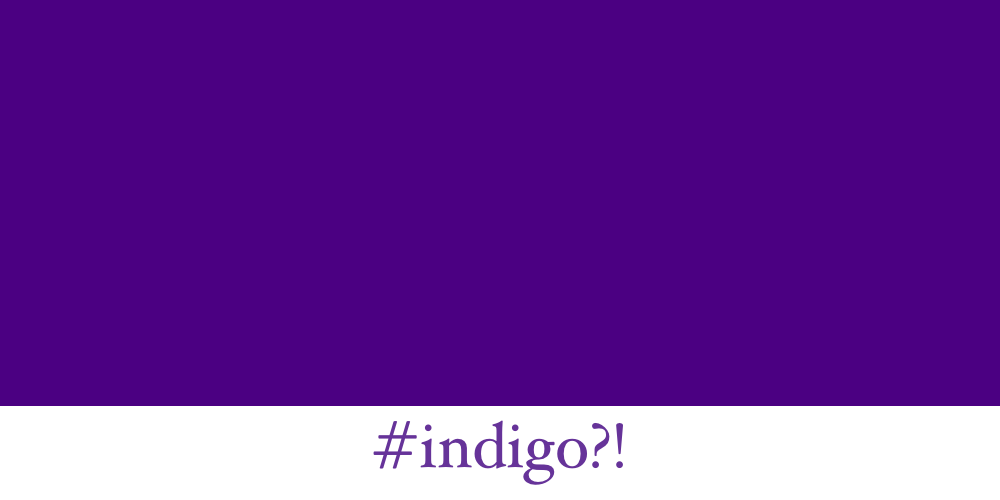 How did indigo become violet?