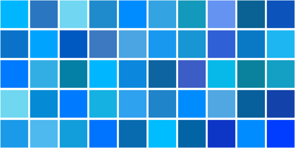 50 Shades of Blue